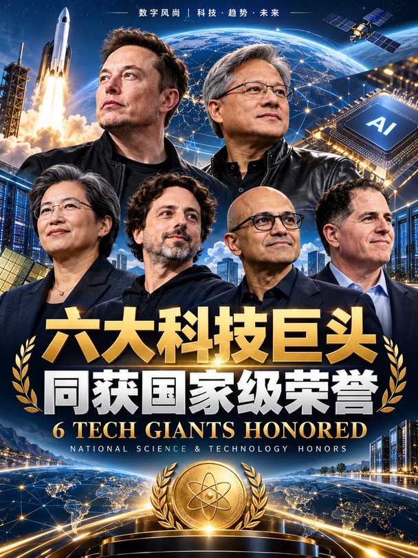 6位科技巨头获奖，5人出生海外！