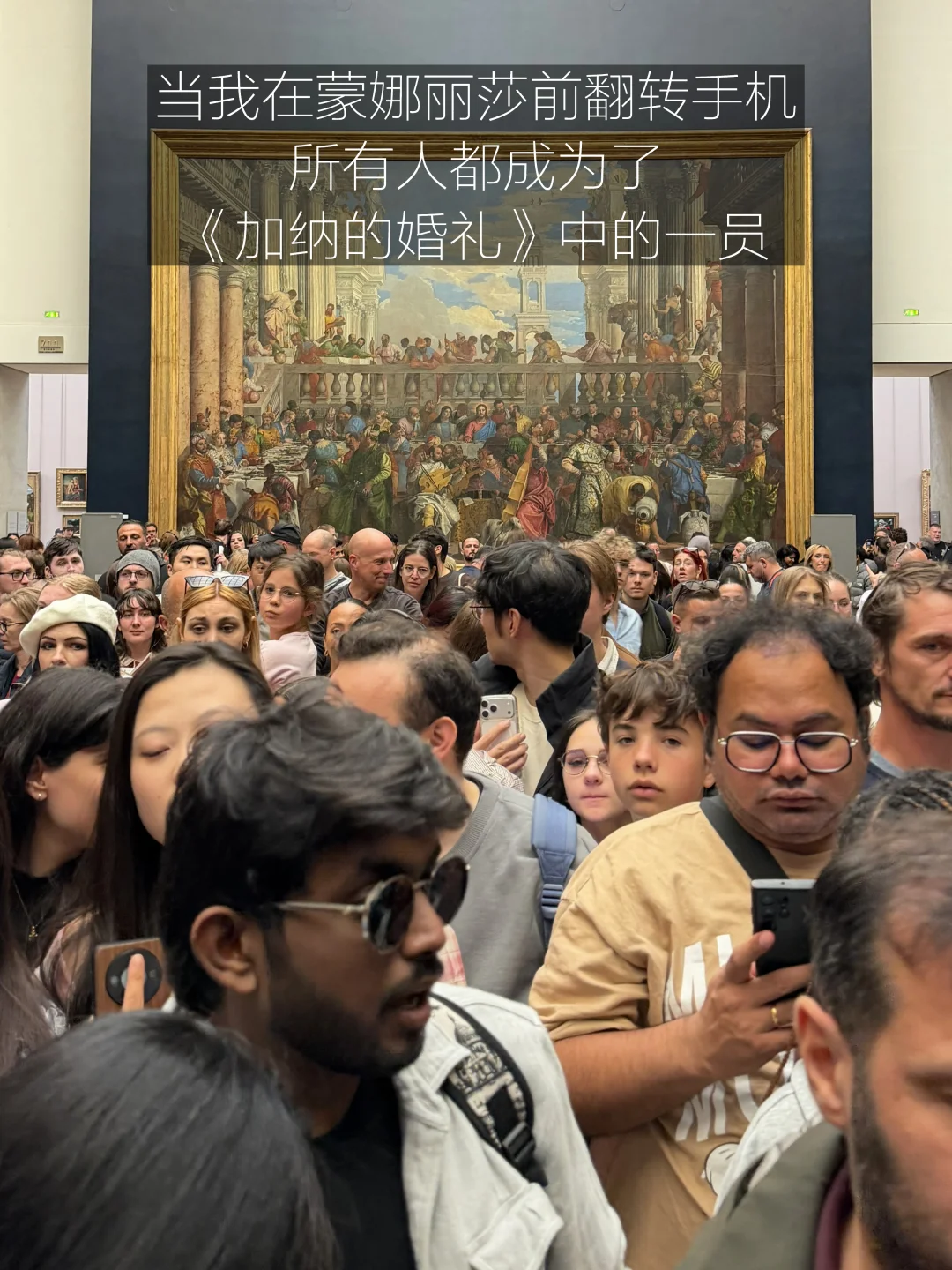 当我在蒙娜丽莎前翻转手机。。。