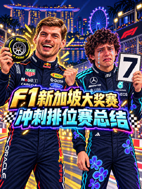 #新加坡大奖赛#  新加坡冲刺排位赛总结：潘子杆位，法拉利没go起来 ​