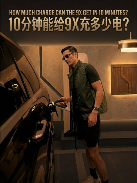 10分钟｜ZEEKR 9X能充多少电
