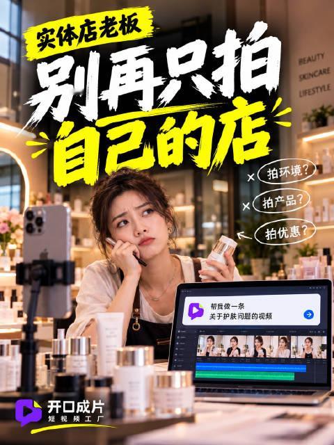 如果你开实体店，每天最头疼的就是不知道拍什么视频，那你真的别再只盯着自己的店拍了