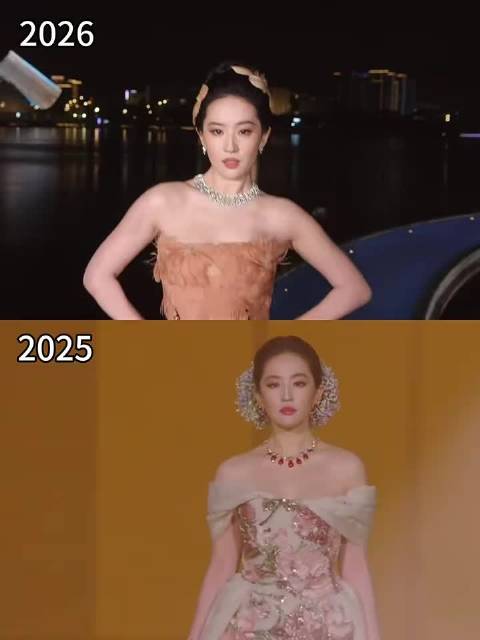 #刘亦菲压轴#连续三年的红毯压轴呀，两种完全不同风格的演绎[女孩儿][女孩儿]去年就带火一波满头星头