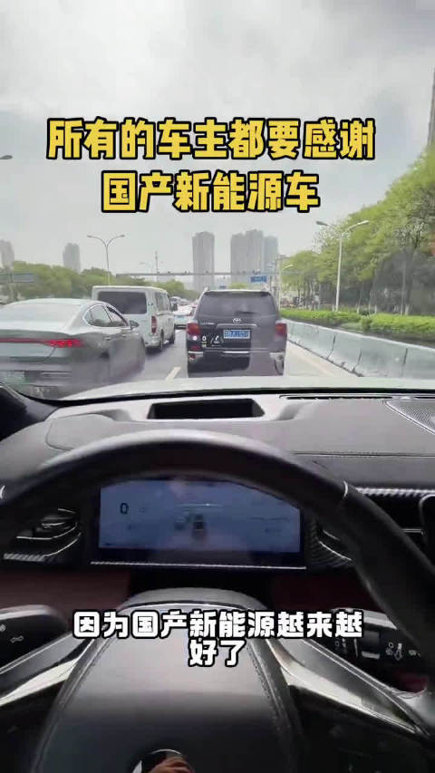 所有的车主都要感谢国产新能源电车，支持国产  ​