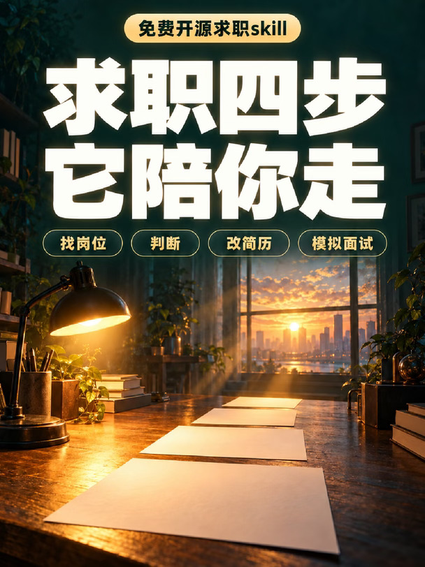 求职skill：从找岗位一路陪到面试🧭