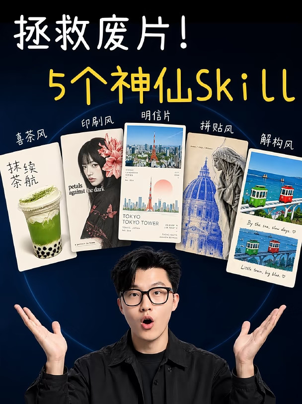 5个高级设计Skill拯救废片！已开源上传梦梦