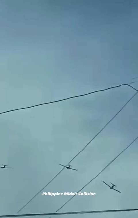 菲律宾空军表示，两架SF-260飞机周五在巴丹加斯省利帕市一个基地附近进行训练飞行时相撞并坠毁，导致