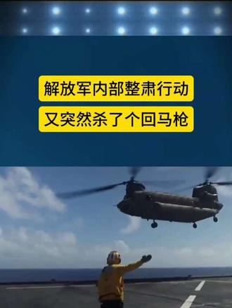 解放军内部整肃行动又突然杀了个回马枪部队反腐败新闻热点
