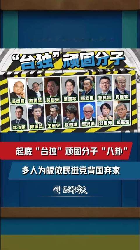 【#独家拆解14人台独顽固分子关系网】