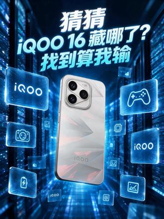 这一波"屏幕消失术"，iQOO 16 你们打几分？