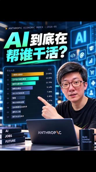 AI 到底在帮谁干活？ 22个职业大类中，创意+教育加起来比编程还多