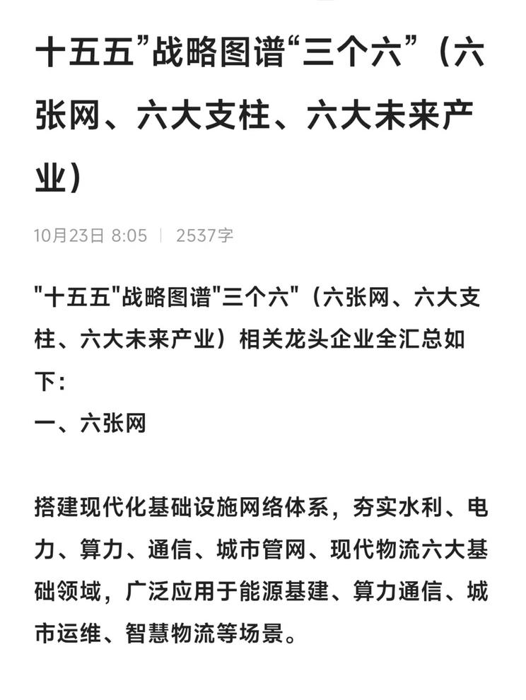 「十五五」战略图谱揭秘：三大支柱企业全解析