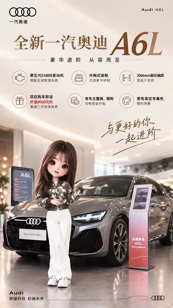 🚗奥迪A6L｜我的新座驾，我来定！